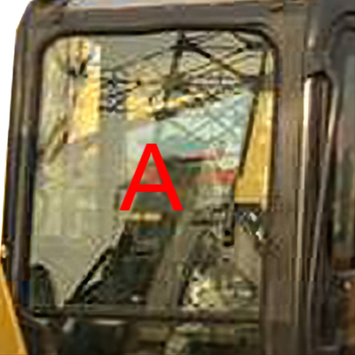 Do táxi grosso de KOMATSU da máquina escavadora de PC55MR PC55 5MM para-brisa moderado de vidro Front Glass