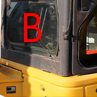 A substituição de PC55MR Front Down Komatsu Excavator Glass moderou 5MM de vidro