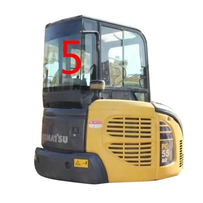 Verso NO.5 de Window Replacement RoHS da máquina escavadora do para-brisa PC55MR PC55 KOMATSU