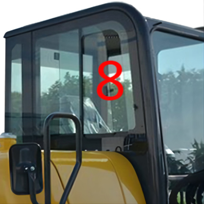 Posição lateral No.8 de Window Replacement Right da máquina escavadora de PC56-7 PC56 KOMATSU