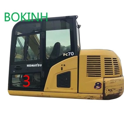Posição NO.3 Digger Window Replacement da porta esquerda do OEM do vidro do táxi de PC70-8 KOMATSU mais baixa