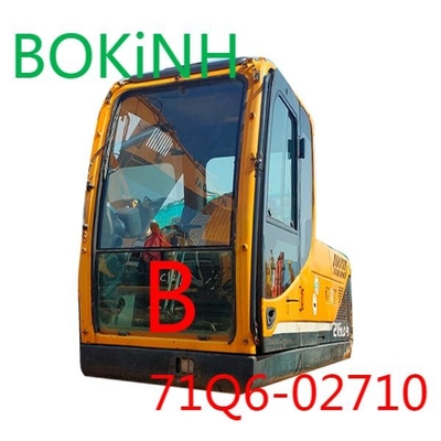 para-brisa de Cab Tempered Glass Front Lower Position B da máquina escavadora de 71Q6-02710 HYUNDAI