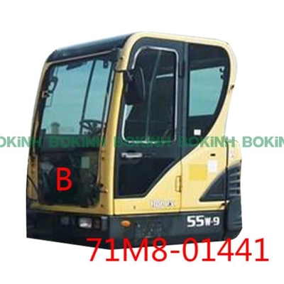 máquina escavadora Cab Window Tempered de 71M8-01441 HYUNDAI Front Glass Lower Position B